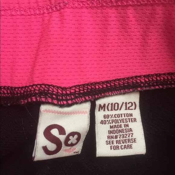 Black and pink kids shorts - Picture 3 of 3